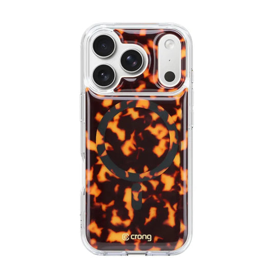 Crong Deluxe MAG dėklas – iPhone 17 Pro Max MagSafe dėklas (vėžlio rašto)