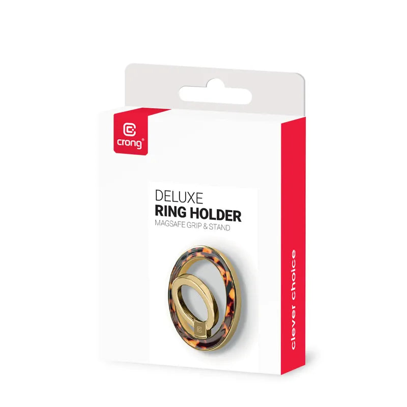 Crong Deluxe RING laikiklis - magnetinis telefono laikiklis MagSafe (vėžlio rašto)