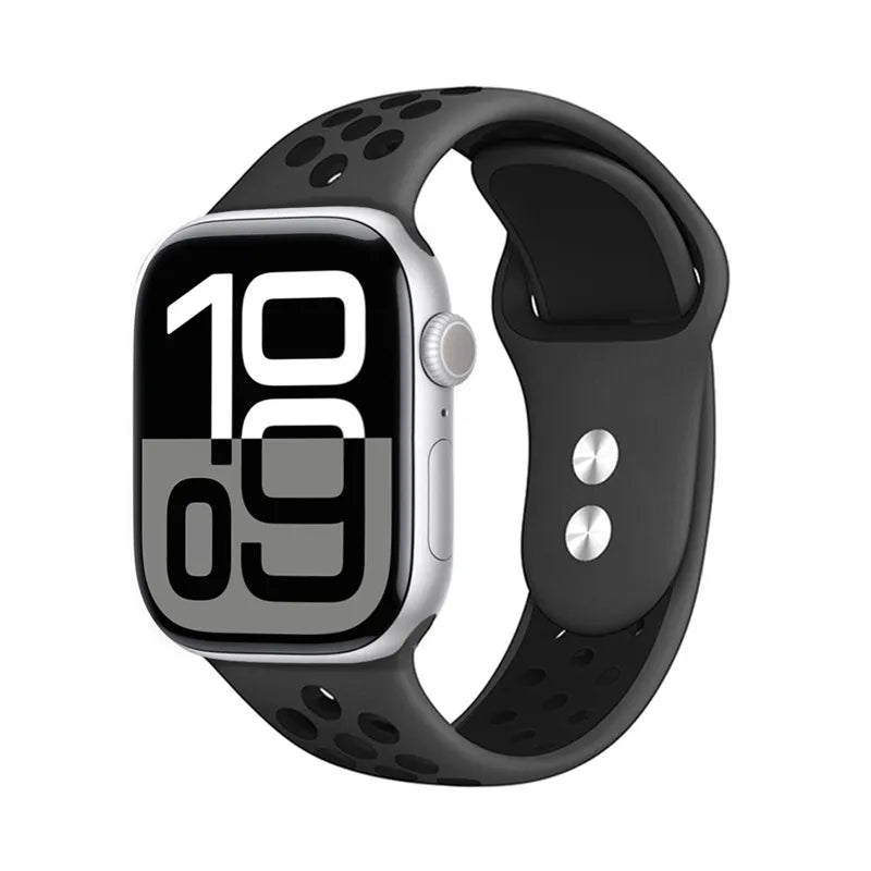 Crong Duo Sport - Apple Watch apyrankė 38/40/41/42 mm (pilka/juoda)