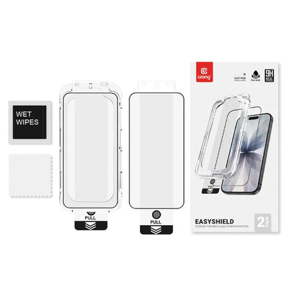 Crong EasyShield 2 vnt. - Grūdintas stiklas iPhone 17 Pro Max / iPhone 16 Pro Max (2 vnt.)