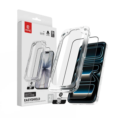 Crong EasyShield 2 vnt. - Grūdintas stiklas iPhone 17 Pro Max / iPhone 16 Pro Max (2 vnt.)