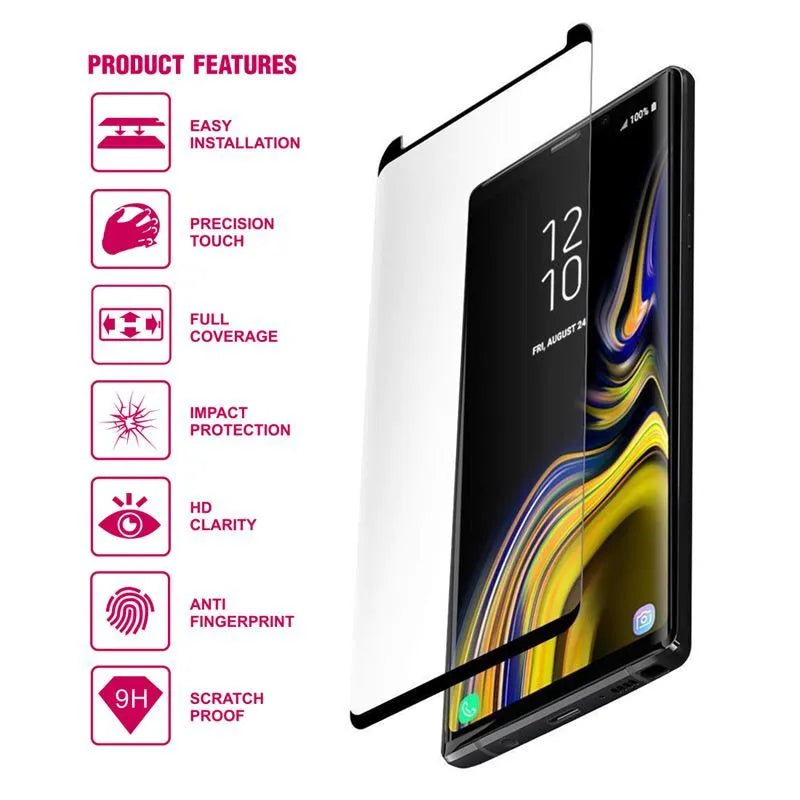Crong Edge Glass – Pilnai priklijuojamas nuo krašto iki krašto 9H stiklo ekrano apsauga, skirta Huawei Mate 20