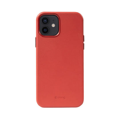 Crong Essential Cover Magnetic - iPhone 12 / iPhone 12 Pro MagSafe odos dėklas (Raudonas)