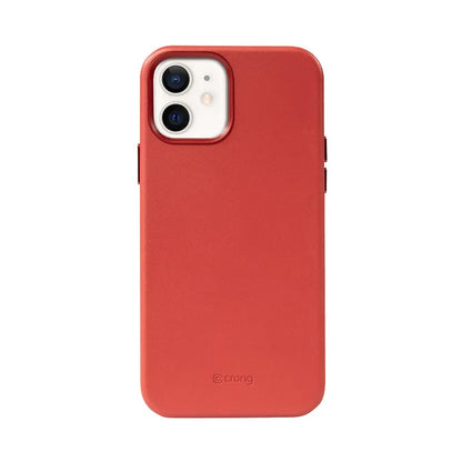 Crong Essential Cover Magnetic - iPhone 12 / iPhone 12 Pro MagSafe odos dėklas (Raudonas)