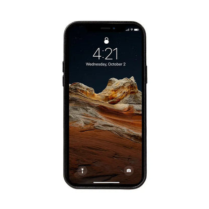 Crong Essential Cover Magnetic - iPhone 12 Pro Max MagSafe odos dėklas (juodas)
