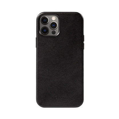 Crong Essential Cover Magnetic - iPhone 12 Pro Max MagSafe odos dėklas (juodas)