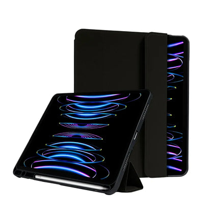 „Crong FlexFolio“ dėklas – iPad Air 11” (2026–2024) / iPad Air 10,9” (5-osios–4-osios kartos) / iPad Pro 11" (2022–2021) su „Apple Pencil“ (juodas)