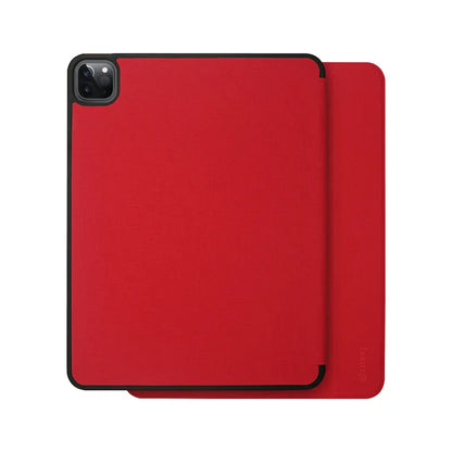 Crong FlexFolio – dėklas iPad Air 11” (2026-2024) / iPad Air 10.9” (5-osios-4-osios kartos) / iPad Pro 11" (2022-2021) su Apple Pencil (Raudonas)