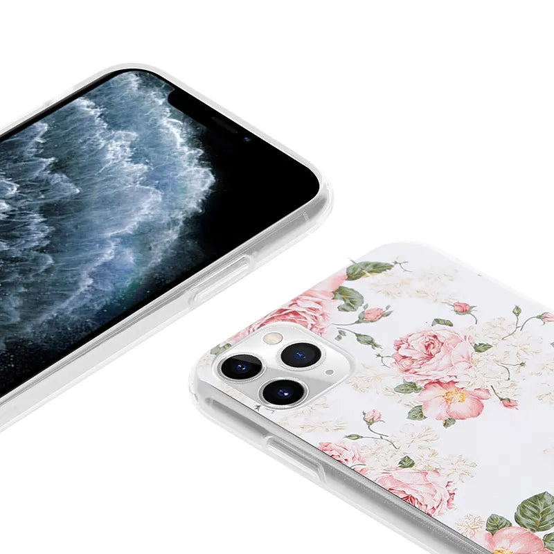 Crong Flower dėklas – iPhone 11 Pro dėklas (Raštas 02)