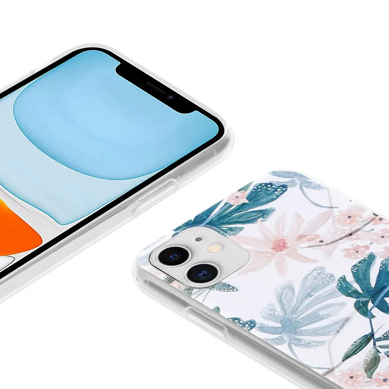 Crong gėlės dėklas – iPhone 11 dėklas (Raštas 01)