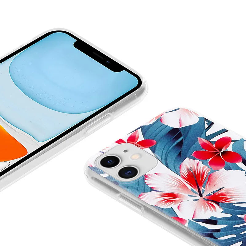 Crong gėlės dėklas – iPhone 11 dėklas (raštas 03)