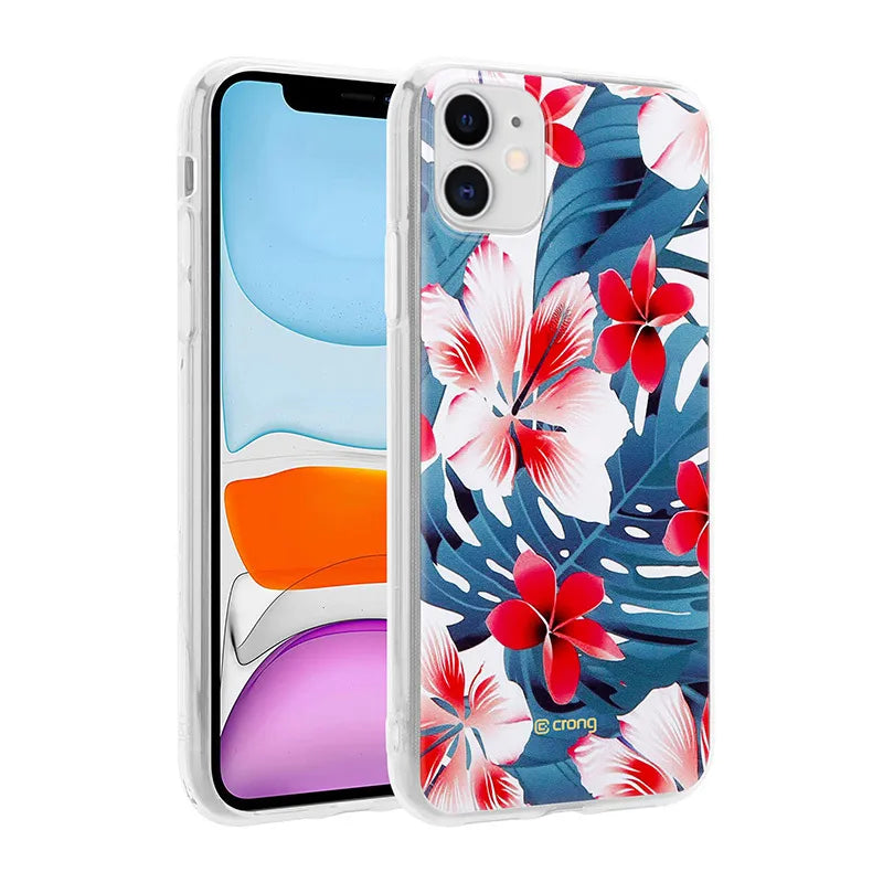 Crong gėlės dėklas – iPhone 11 dėklas (raštas 03)