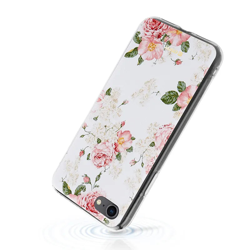 Crong gėlės dėklas – iPhone SE (2022/2020) / 8 / 7 dėklas (raštas 02)