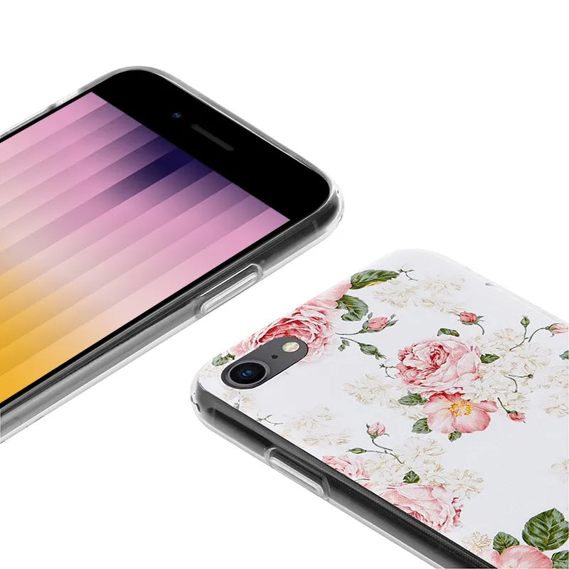 Crong gėlės dėklas – iPhone SE (2022/2020) / 8 / 7 dėklas (raštas 02)