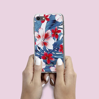 Crong Gėlės dėklas – iPhone SE (2022/2020) / 8 / 7 dėklas (raštas 03)