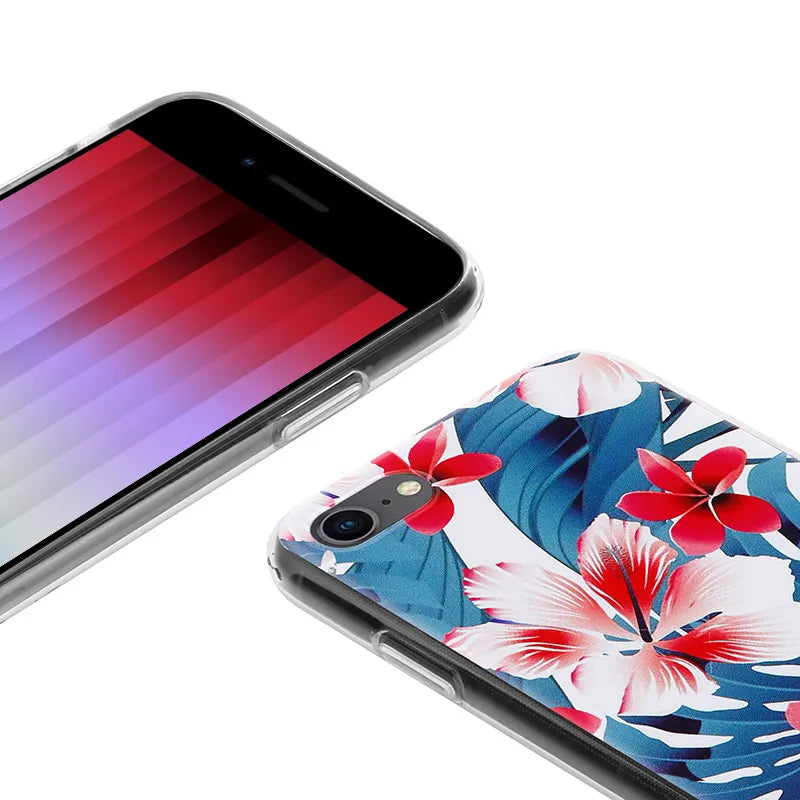 Crong Gėlės dėklas – iPhone SE (2022/2020) / 8 / 7 dėklas (raštas 03)