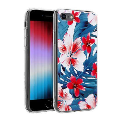 Crong Gėlės dėklas – iPhone SE (2022/2020) / 8 / 7 dėklas (raštas 03)