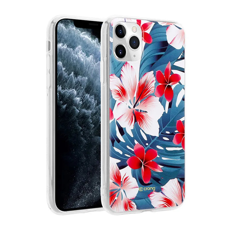 Crong Gėlėtas dėklas – iPhone 11 Pro dėklas (Raštas 03)