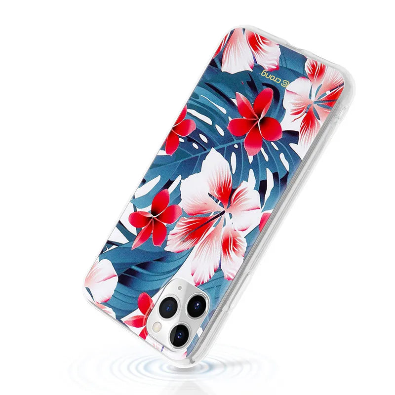 Crong Gėlėtas dėklas – iPhone 11 Pro dėklas (Raštas 03)