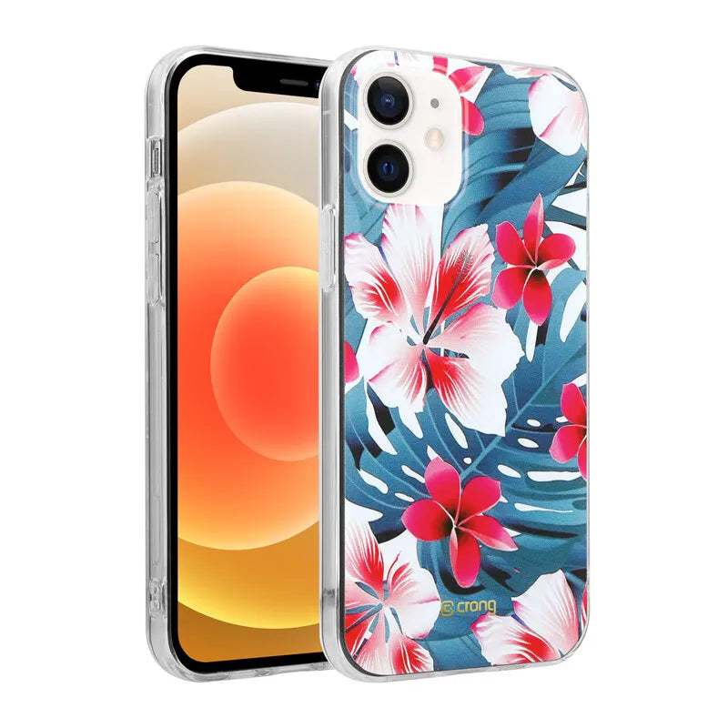 Crong Gėlių dėklas - iPhone 12 / iPhone 12 Pro dėklas (raštas 03)