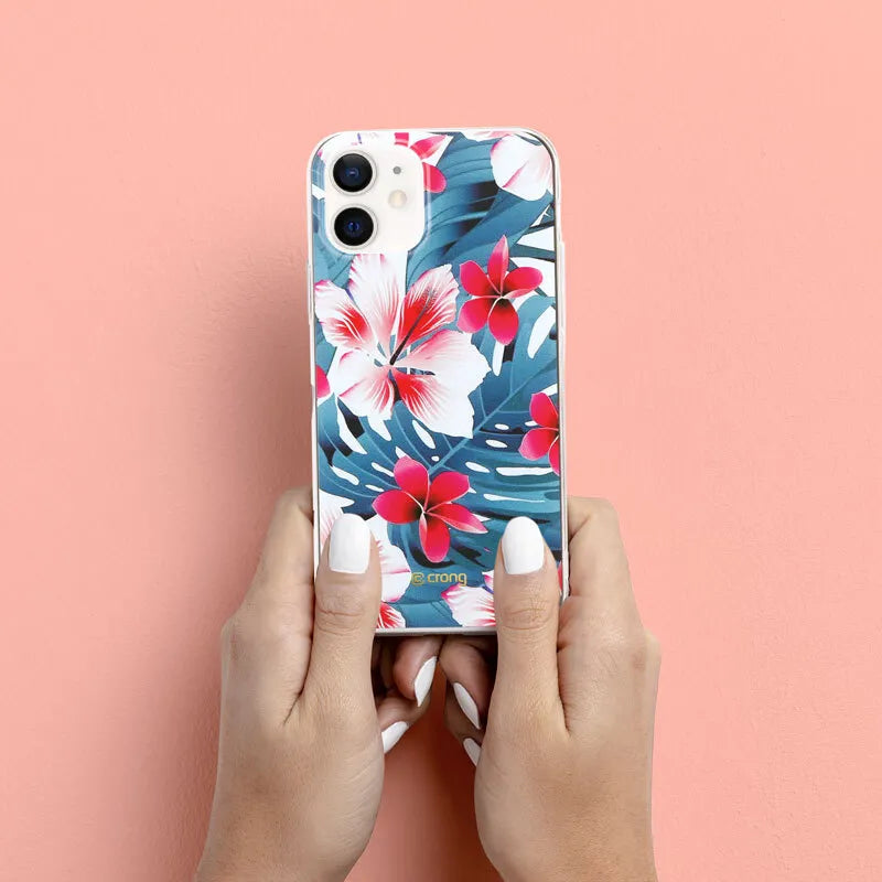 Crong Gėlių dėklas - iPhone 12 / iPhone 12 Pro dėklas (raštas 03)