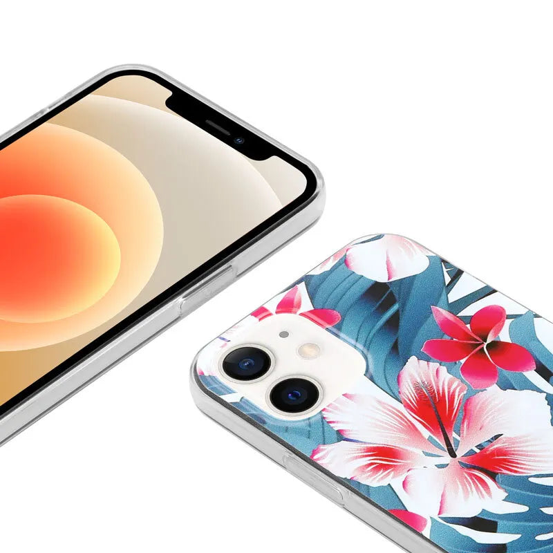 Crong Gėlių dėklas - iPhone 12 / iPhone 12 Pro dėklas (raštas 03)