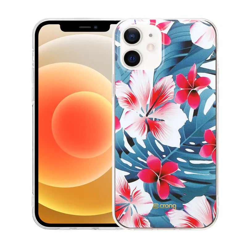 Crong Gėlių dėklas - iPhone 12 / iPhone 12 Pro dėklas (raštas 03)