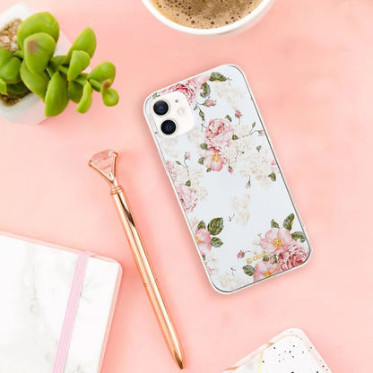 Crong Gėlių dėklas – iPhone 12 Mini dėklas (raštas 02)