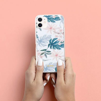 Crong gėlių rašto dėklas – iPhone 12 Mini dėklas (raštas 01)