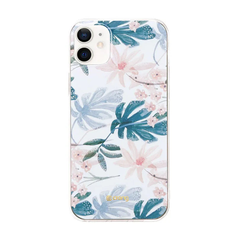Crong gėlių rašto dėklas – iPhone 12 Mini dėklas (raštas 01)