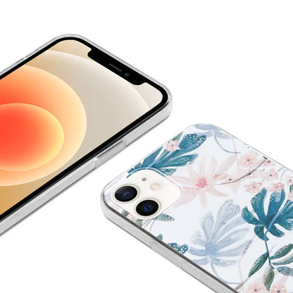 Crong gėlių rašto dėklas – iPhone 12 Mini dėklas (raštas 01)