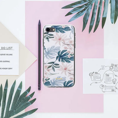 Crong Gėlių raštų dėklas – iPhone SE (2022/2020) / 8 / 7 dėklas (raštas 01)
