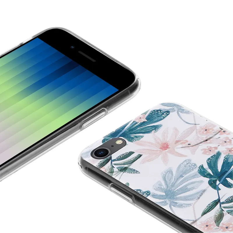 Crong Gėlių raštų dėklas – iPhone SE (2022/2020) / 8 / 7 dėklas (raštas 01)