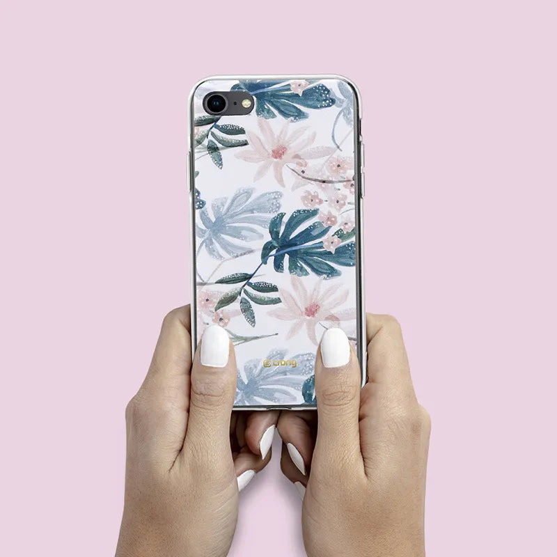 Crong Gėlių raštų dėklas – iPhone SE (2022/2020) / 8 / 7 dėklas (raštas 01)
