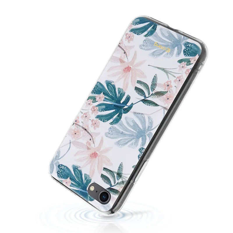 Crong Gėlių raštų dėklas – iPhone SE (2022/2020) / 8 / 7 dėklas (raštas 01)