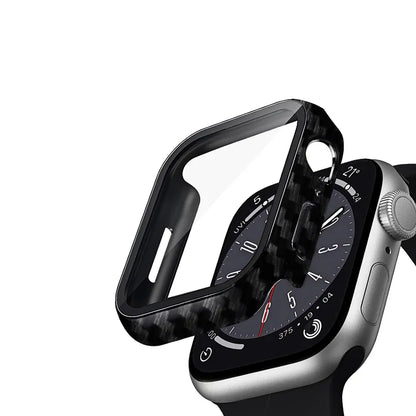 Crong hibridinis laikrodžio dėklas – dėklas su stiklu Apple Watch 41mm (karbonas)