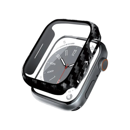 Crong hibridinis laikrodžio dėklas – dėklas su stiklu Apple Watch 41mm (karbonas)