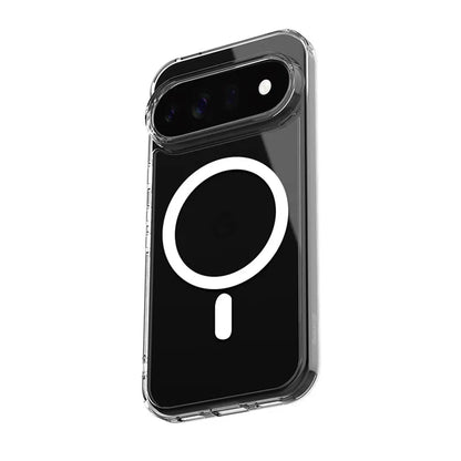 Crong Hybrid Clear Magnetic – MagSafe dėklas Google Pixel 11 Pro (skaidrus)