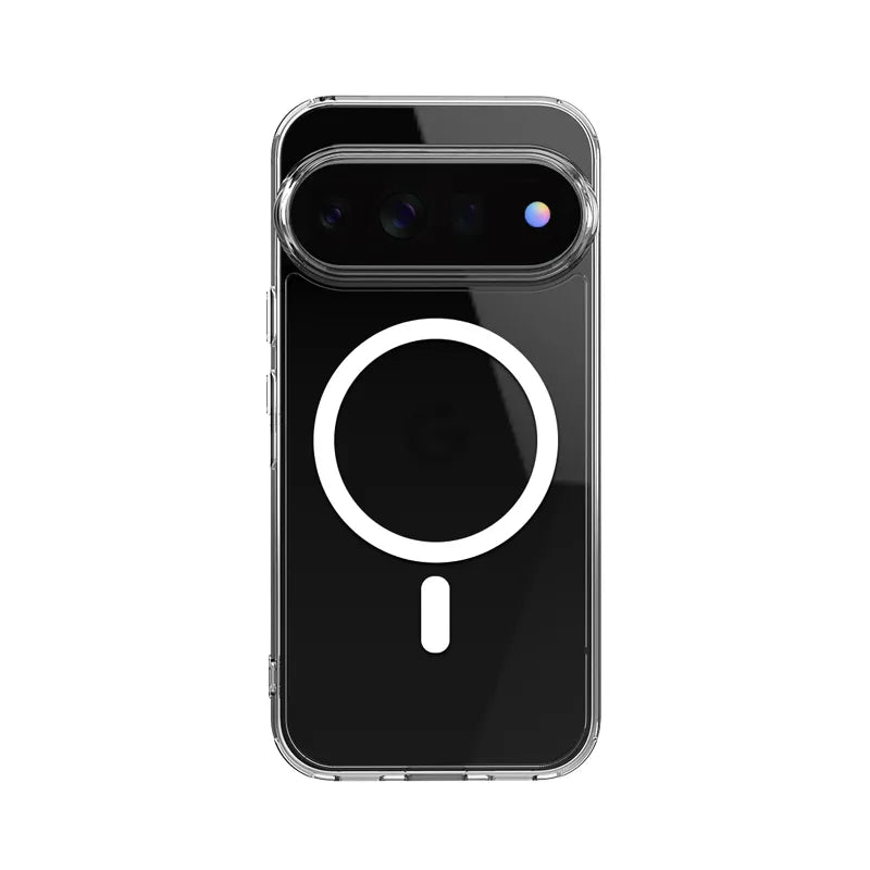 Crong Hybrid Clear Magnetic – MagSafe dėklas Google Pixel 11 Pro (skaidrus)