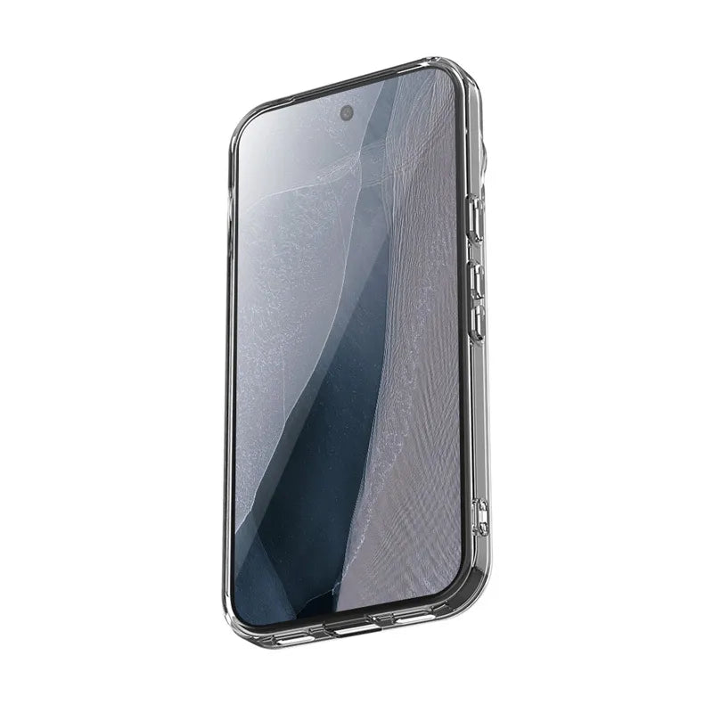 Crong Hybrid Clear Magnetic – MagSafe dėklas Google Pixel 11 Pro (skaidrus)