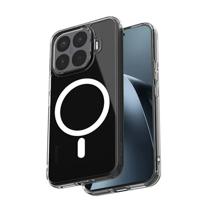 Crong Hybrid Clear Magnetic – "MagSafe" dėklas, skirtas Xiaomi 17T (skaidrus)