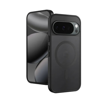 Crong Hybrid Matte Magnetic - MagSafe dėklas Google Pixel 10 Pro XL (Juodas)