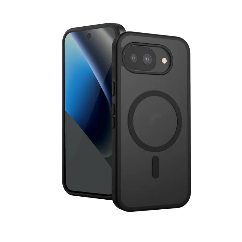 Crong Hybrid Matte Magnetic – MagSafe dėklas Google Pixel 10a (juodas)