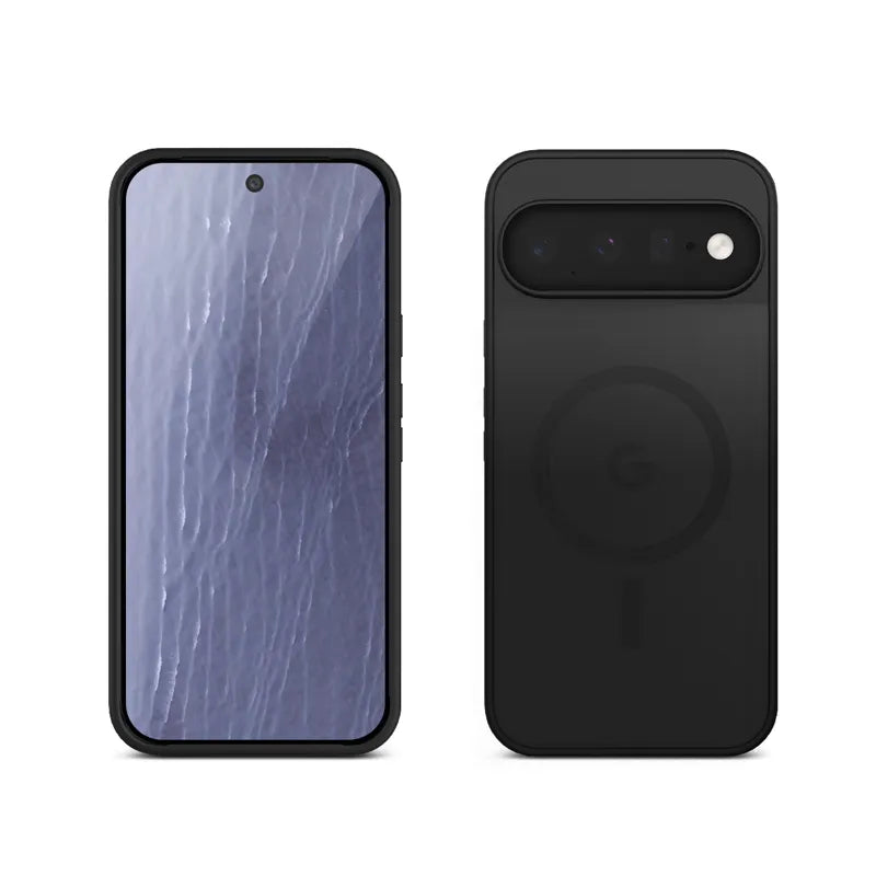 Crong Hybrid Matte Magnetic – MagSafe dėklas Google Pixel 11 (juodas)