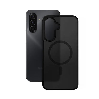 Crong Hybrid Matte Magnetic - MagSafe dėklas Samsung Galaxy A17 (Juodas)
