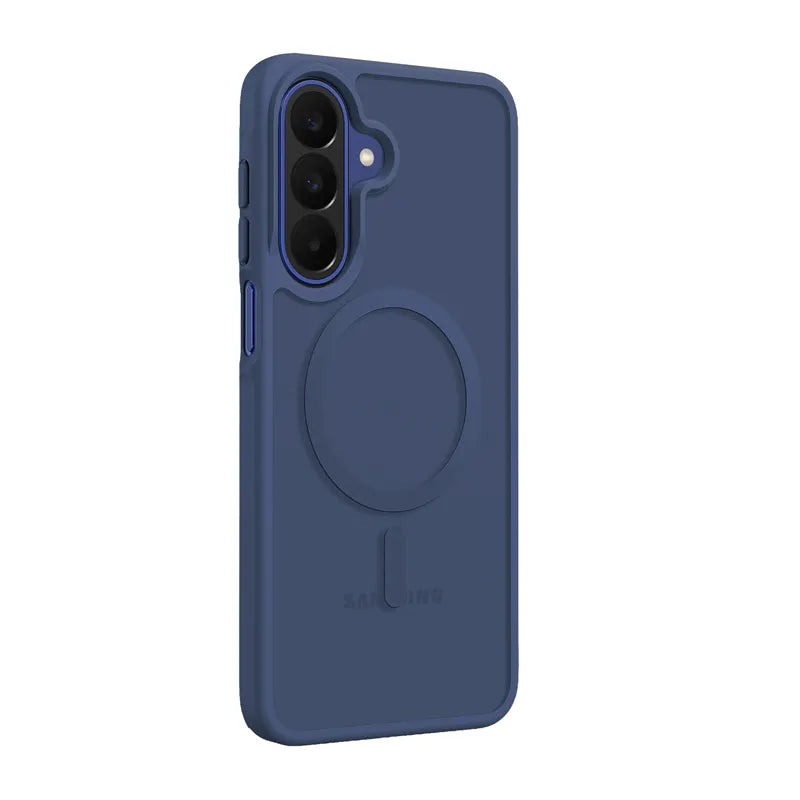 Crong Hybrid Matte Magnetic - MagSafe dėklas Samsung Galaxy A27 5G (tamsiai mėlyna)