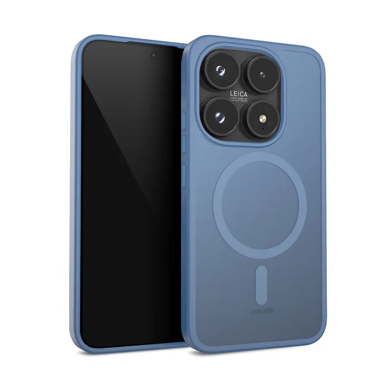 Crong Hybrid Matte Magnetic - Xiaomi 17 MagSafe dėklas (mėlynas)