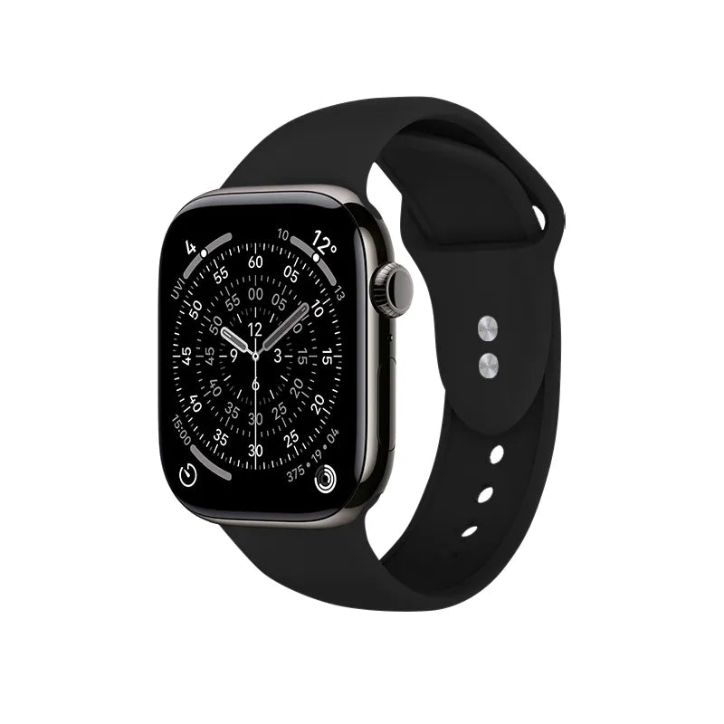 Crong Liquid - Apple Watch apyrankė 44/45/46/49 mm (juoda)