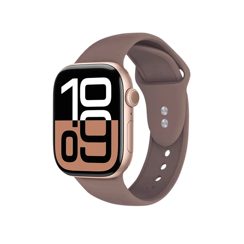 Crong Liquid – Apple Watch dirželis, 44/45/46/49 mm (rudas)