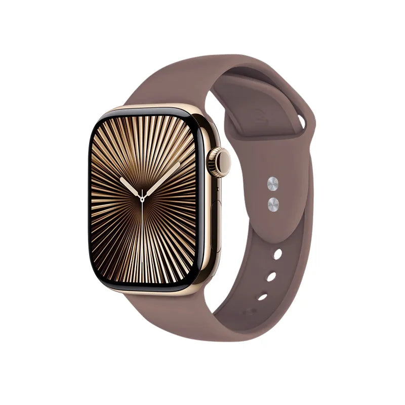 Crong Liquid – Apple Watch dirželis, 44/45/46/49 mm (rudas)